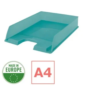 ESSELTE Corbeille à courrier COLOUR'ICE Bleu. Dimensions (lxhxp) : 25,4x6,1x35cm