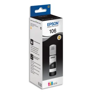 EPSON Bouteille Jet d'Encre 106 EcoTank Photo Black - C13T00R140