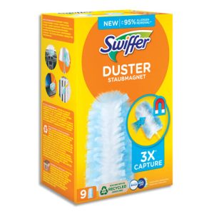 SWIFFER Boîte de 9 recharges plumeaux fraîcheur febreze, dépoussiérant