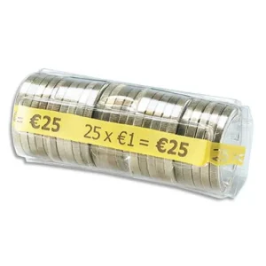 RESKAL Boîte de 100 étuis à Monnaie The Container pour pièces 1 E, contient 25 pièces FA62262