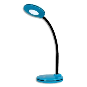 HANSA Lampe led Splash Lagoon,avec variateur. Dim. Tête D10,5 cm, bras flexible H32 cm, socle D13 cm