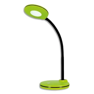 HANSA Lampe led Splash Kiwi,avec variateur. Dim. Tête D10,5 cm, bras flexible H32 cm, socle D13 cm