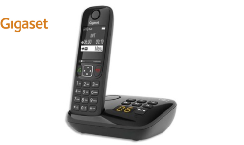 GIGASET Téléphone sans fil AS690A avec répondeur Noir AS690ANoir