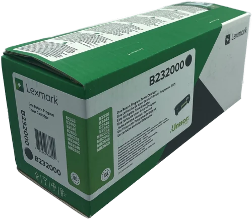 LEXMARK Cartouche toner noir. Programme de retour Noir B232000