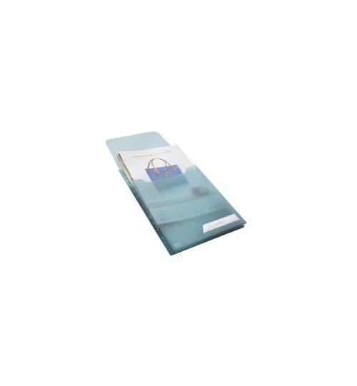 LEITZ Sachet de 3 pochettes Combifile (pochette/chemise) A4 en PP 20/100eme grainé à soufflet.Transparent