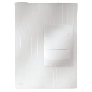 LEITZ Sachet de 3 pochettes Combifile (combinaison pochette et d'une chemise) 3 onglets, PP grainé A4