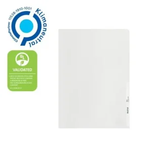 LEITZ Boite de 25 chemises Leitz Recycle, plastique à 90% recyclé/100% recyclable, A4, transparent