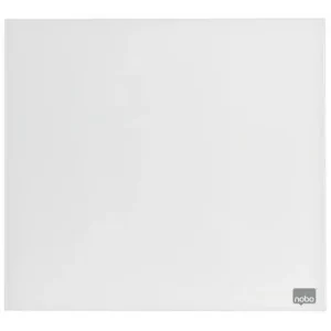 NOBO Tableau mémo magnétique en verre - 300x300 mm - blanc - NOBO 1903956