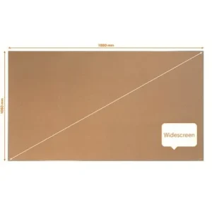 NOBO Tableau d'affichage Widescreen en liège Impression Pro - 1880 x 1060 mm - 1915418