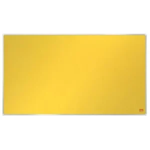 NOBO Tableau d'affichage Widescreen en feutre Impression Pro - 1550 x 870 mm - jaune - 1915432