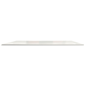 Plateau FLEXI mélaminé 25mm 160x80cm pré-percés pour obturateur. Coloris Blanc