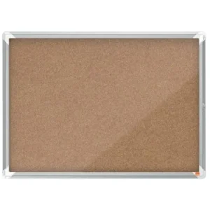 NOBO Vitrine d'affichage porte battante Premium Plus - en liège - 8 x A4 - 1915326