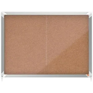 NOBO Vitrine d'affichage porte coulissante Premium Plus - liège - 8 x A4 - 1915331