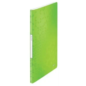 LEITZ Protège document WOW en polypropylène 20 pochettes, 40 vues. Coloris Vert