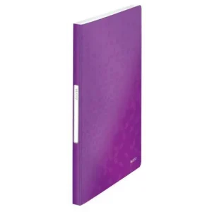 LEITZ Protège document WOW en polypropylène 20 pochettes, 40 vues. Coloris Violet