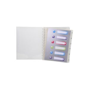 EXACOMPTA Protège document CRISTAL 30 pochettes/60 vues en polypropylène 7/10e. Coloris assortis