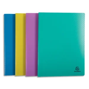 EXACOMPTA Protège document FOREVER YOUNG 50 pochettes/100 vues PP recyclé 5/10e. Coloris assortis fun
