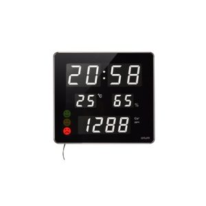 ORIUM Horloge et mesureur de CO2. Affichage Led. Température et taux d'humidité.
