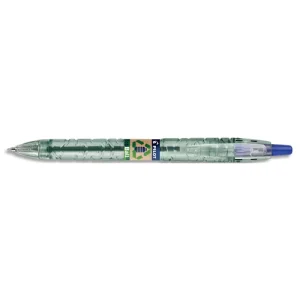 PILOT Bille B2P Ecoball rétractable. Rechargeable. Pointe 1mm. Corps plastique recyclé 86%. Coloris bleu
