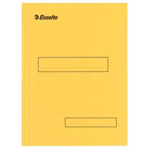 ESSELTE Boite de 100 sous-dossier en carton Kraft, 1 rabat. Format A4. Coloris Jaune
