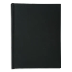 EXACOMPTA Registre folioté format 29,7x21cm 200 pages 90g quadrillées 5x5. Toilé. Coloris noir