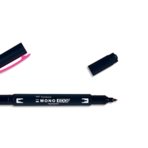 TOMBOW Surligneur MONOEDGE 2 pointes fine/biseautée. Séchage rapide. Coloris rose