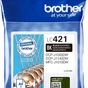 BROTHER Cartouche jet d'encre noir LC421BK