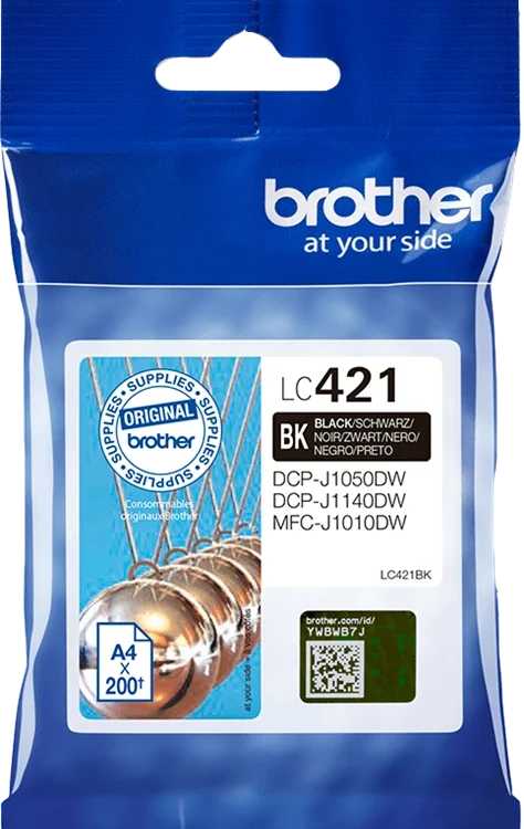 BROTHER Cartouche jet d'encre noir LC421BK