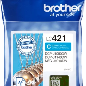 BROTHER Cartouche jet d'encre cyan LC421C