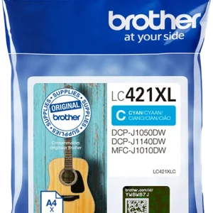 BROTHER Cartouche jet d'encre cyan XL LC421XLC
