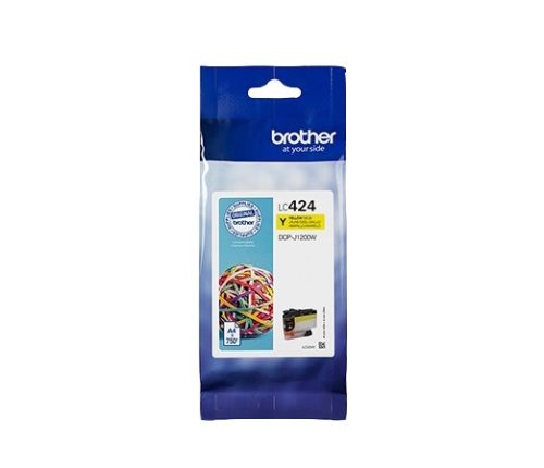 BROTHER Cartouche jet d'encre jaune LC424Y