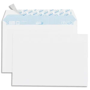 GPV Boîte de 500 enveloppes vélin Blanc 80g C5 162x229mm auto-adhésives