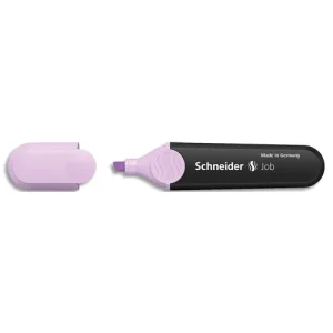 SCHNEIDER Surligneur Job bleu pointe biseautée. Tracé de 1 à 5 mm. Couleur d'encre lilas