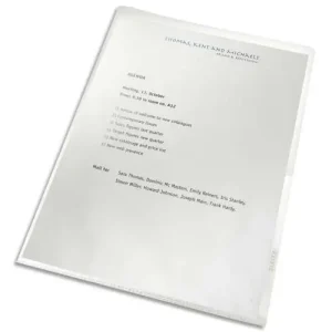 LEITZ Boîte de 100 chemises Leitz Recycle, plastique à 90% recyclé, A4, coloris transparent