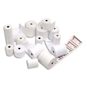 EXACOMPTA Bobine caisse standard 80 x 80 x 12mm, 76 mètres, papier thermique 1 pli 55g