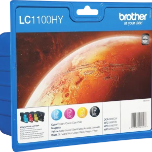 BROTHER Pack de 4 couleurs Jet d'encre HC LC1100HYVALBP