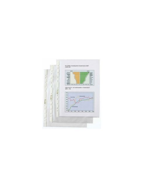 HETZEL pochettes perforées Top Qualité, format A4, en PP,