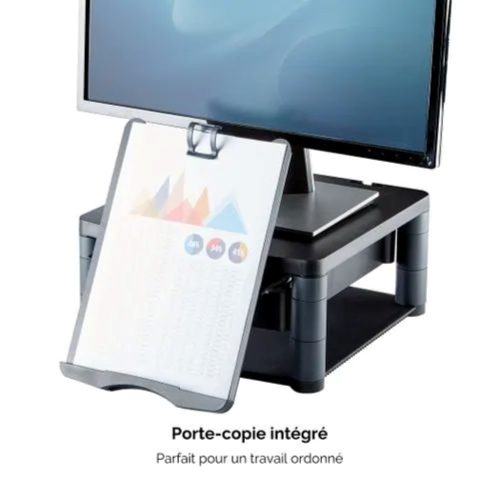 FELLOWES support ecran premium plus Gris graphite recyclé 9169501