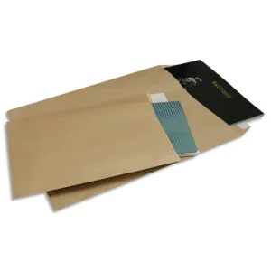BONG Paquet de 50 pochettes kraft Milleraies auto-adhésives 90g format 176x250mm B5