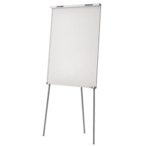 Magnetoplan chevalet "Junior SP", magnétique surface d'écriture: (L)660 x (H)950 mm, surface laquée, effacable à sec, trépied à hauteur réglable en continu jusqu'à 1,85 m, auget pour marqueurs intégré, couleur: argent astral, pliable, déjà monté