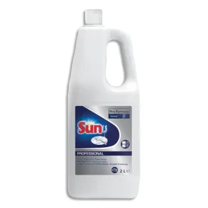SUN Bidon de 2 Litres Liquide de rinçage pour lave-vaisselle cycle long