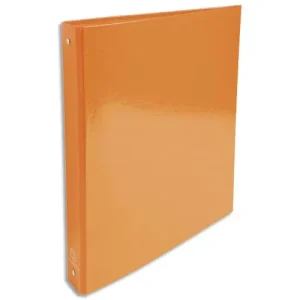 EXACOMPTA Classeur 4 anneaux 30mm IDERAMA en carte 18/10ème. Dos 4 cm, format A4. Coloris Orange