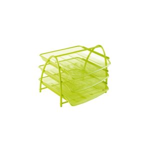 ALBA Corbeille à courrier Mesh, A4, en fil d'acier, vert