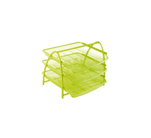 ALBA Corbeille à courrier Mesh, A4, en fil d'acier, vert