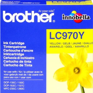BROTHER Cartouche Jet d'encre Jaune LC970Y