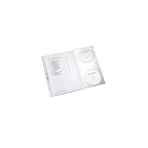 LEITZ Pochette perforée avec rabat CD, A4, PP, 0,12 mm,