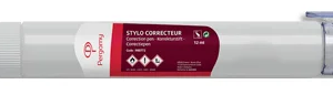 Stylo correcteur pointe métal tubulaire, contenance 12ml PERGAMY