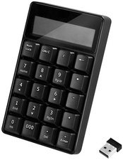 LogiLink Pavé numérique avec calculatrice, sans fil, noir
