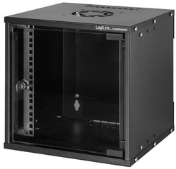 LogiLink Coffret mural 10" SoHo, monté, 6U, noir