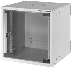 LogiLink Coffret mural 10" SoHo, monté, 6U, gris